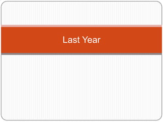 Last Year
 