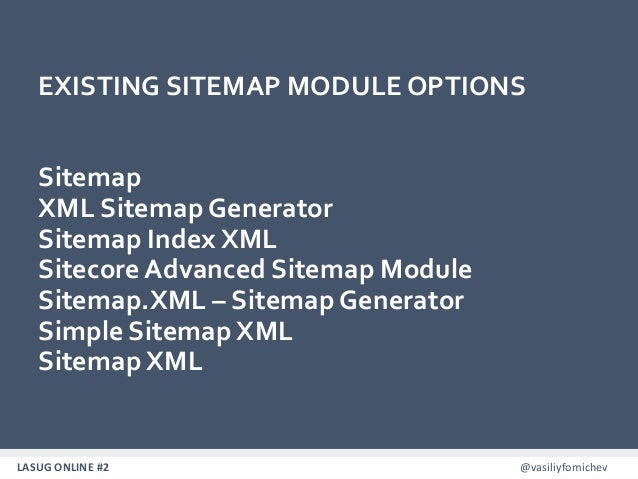 lasug online 2 ultimate sitemap module