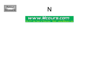 N
Retour
Glossaire
 
