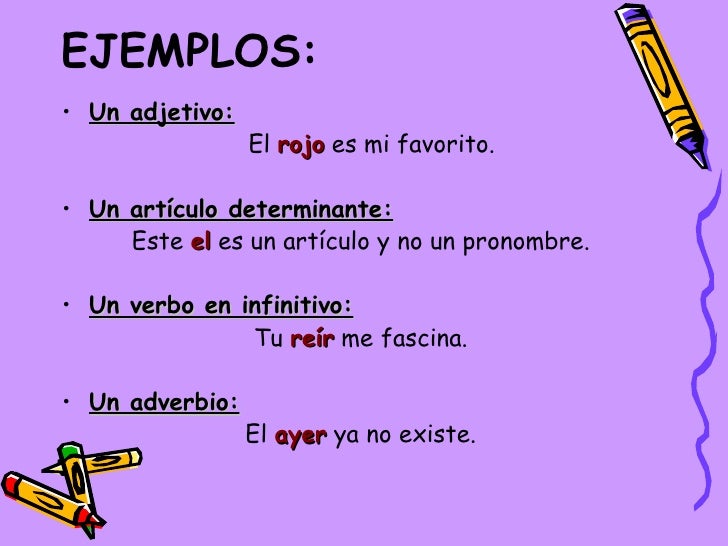 La Sustantivación