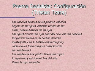 Poema Dadaísta: Configuración (Tristan Tzara) 