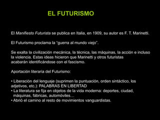  experimental, con afán de innovación,