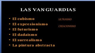 .ULTRAISMO
.CREACIONISMO
 