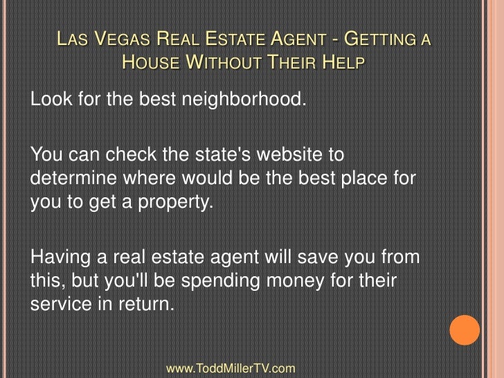 Las Vegas Real Estate Agent - Getting a House Without Their Help - 웹