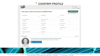 L A S V E G A S C O N V E N T I O N A N D V I S I T O R S A U T H O R I T Y • V I S I T L A S V E G A S . C O M •
V E G A S M E A N S B U S I N E S S . C O M • L V C V A . C O M
* CONFIRM PROFILE
 