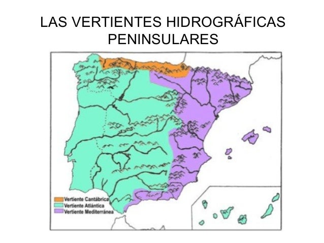 las vertientes hidrográficas de españa