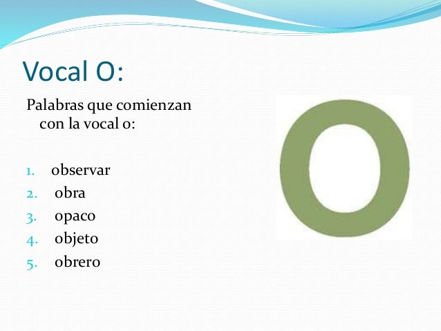 Las Vocales
