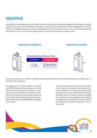 LIMA 2019 GUÍA PARA ATLETAS LATAM