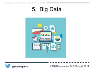 5. Big Data 
@ricardoparro LATAM Insurance Tech Summit 2014 
 
