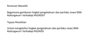 Minipro puskesmas HIV/aids pada remaja.pptx