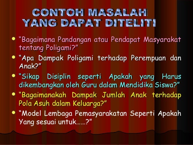 Latar belakang dan masalah penelitian