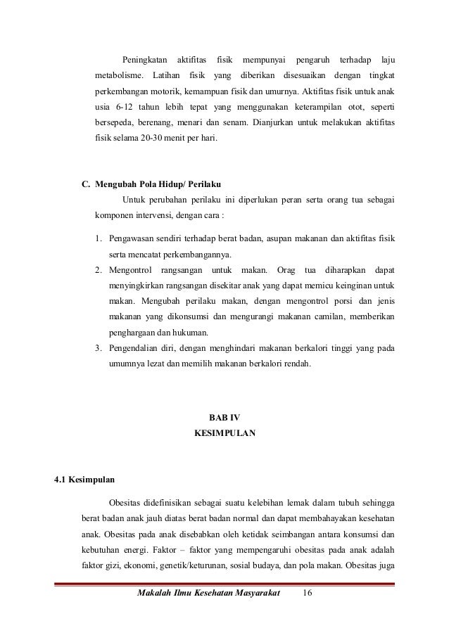 Obesitas Pada Anak