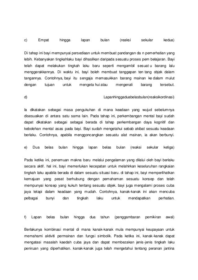 Teori Perkembangan Kognitif Jean Piaget