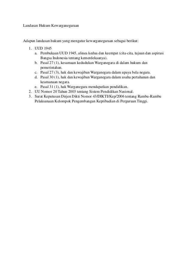 Latar Belakang Pendidikan Kewarganegaraan Bg 1