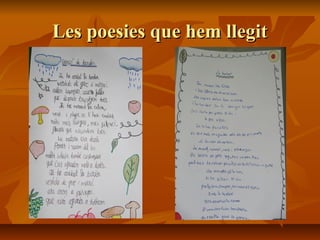 Les poesies que hem llegit

 