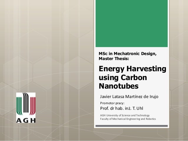 Master thesis mechatronics