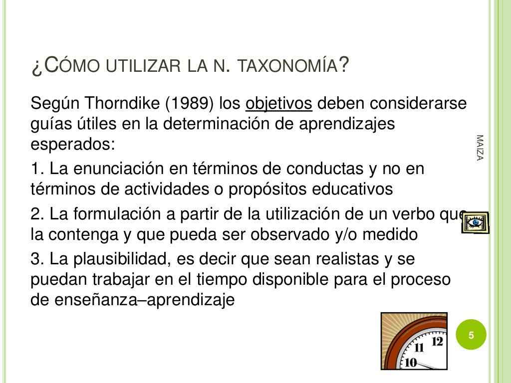La taxonomía de marzano y kendall