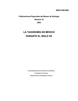 320px x 414px - La taxonomÃ­a en mÃ©xico durante el siglo xx