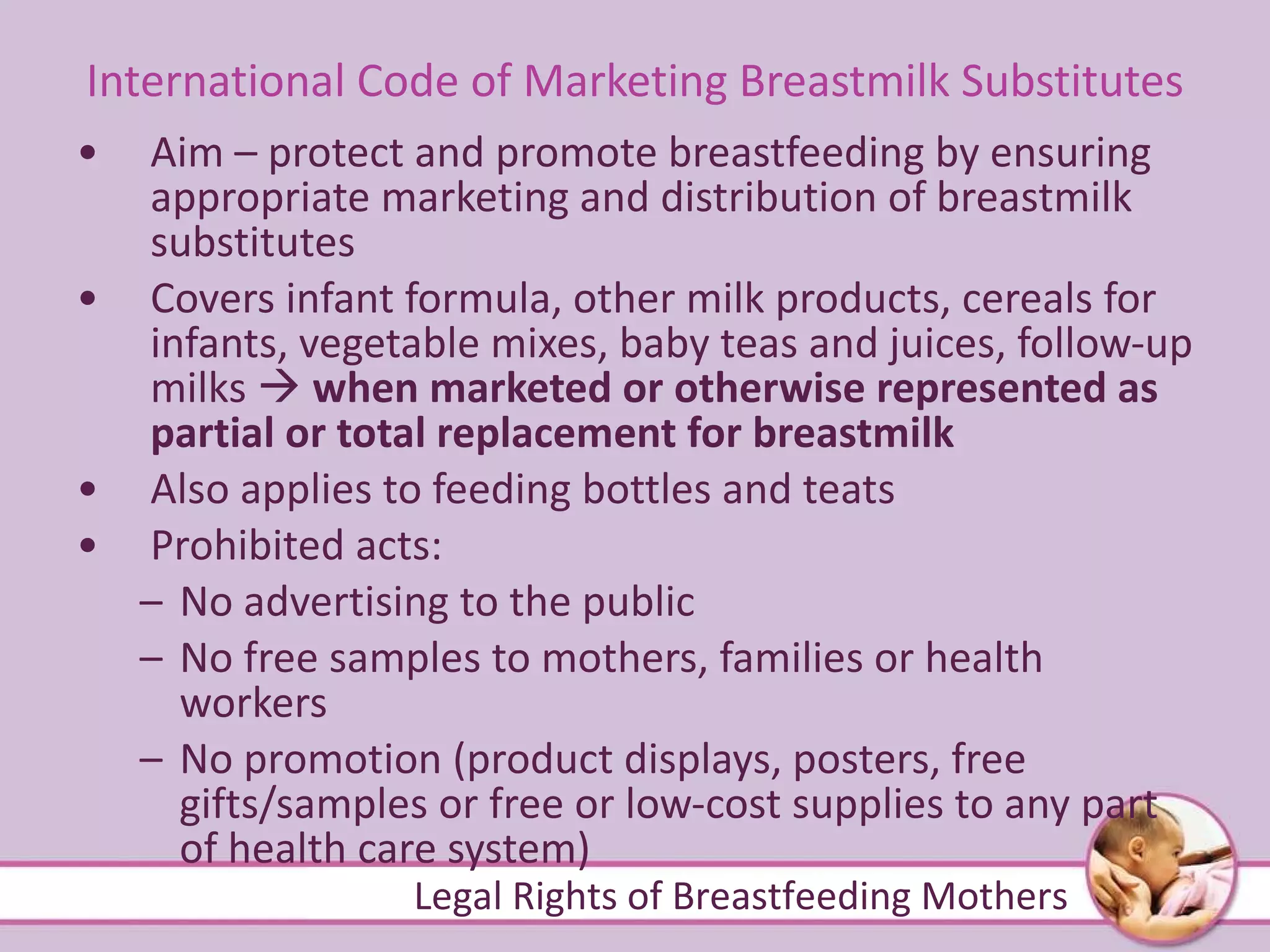 Legal Rights of Breastfeeding Mothers | PPT