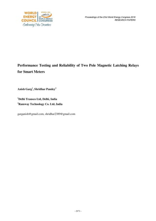 Latching relays