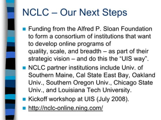 NCLC Summer Workshop