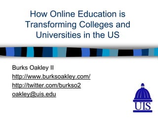 Web 2.0 in Higher Education