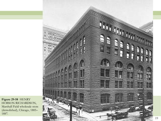 Figure 29-58  HENRY HOBSON RICHARDSON, Marshall Field wholesale store (demolished), Chicago, 1885–1887. 