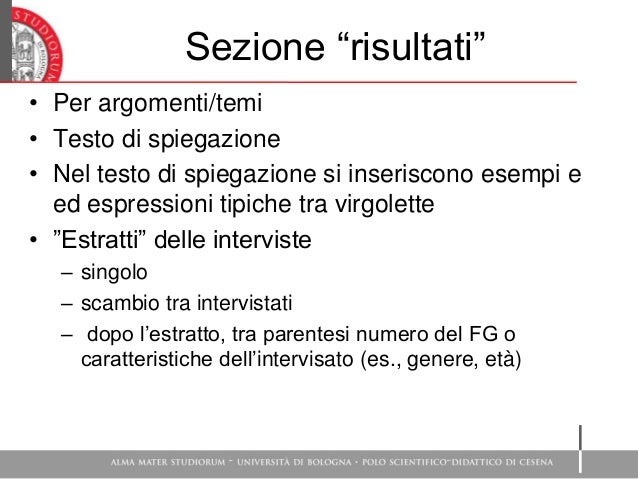 La Tecnica Dei Focus Group