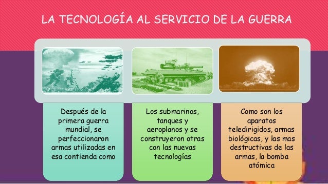 La tecnología al servicio de la guerra