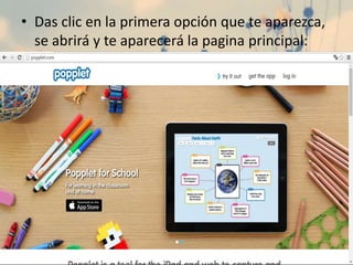 • Das clic en la primera opción que te aparezca,
se abrirá y te aparecerá la pagina principal:
 