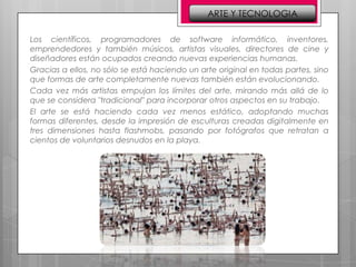 La tecnología y el arte | PPTX