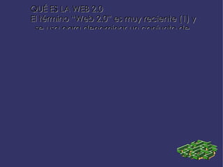 Wikis o entornos colaborativos abiertos El término  wiki se utiliza para designar un sitio web colaborativo cuyo contenido puede ser editado por cualquier persona que acceda al mismo, añadiendo, quitando o modificándolo (2). Las características del  wiki incluyen la facilidad de edición y la capacidad de revisión y de discusión para cualquier persona que desee participar en la construcción del material que se presenta en la web. Para realizar contribuciones a un  wiki, el usuario no necesita tener conocimientos de programación en HTML, como ocurre para editar páginas web normales. 