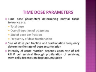 Late effects of Radiotherapy on Normal Tissues | PPTX