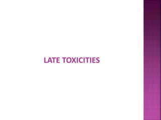 Late effects of Radiotherapy on Normal Tissues | PPTX