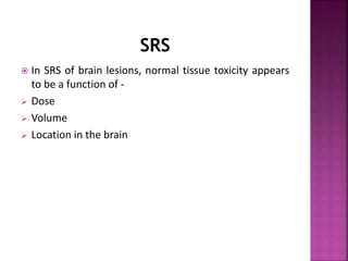 Late effects of Radiotherapy on Normal Tissues | PPTX