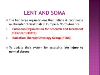 Late effects of Radiotherapy on Normal Tissues | PPTX