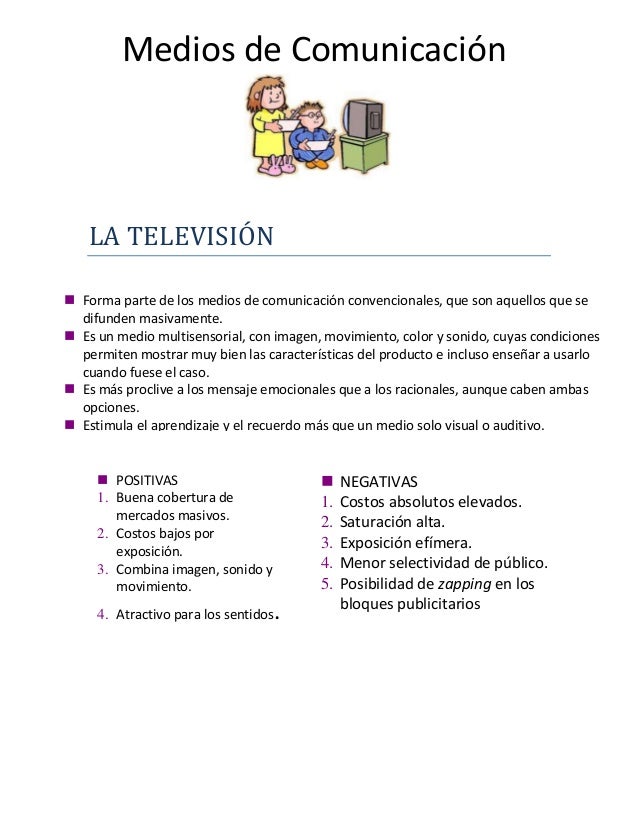 La televisión como medio de comunicacion