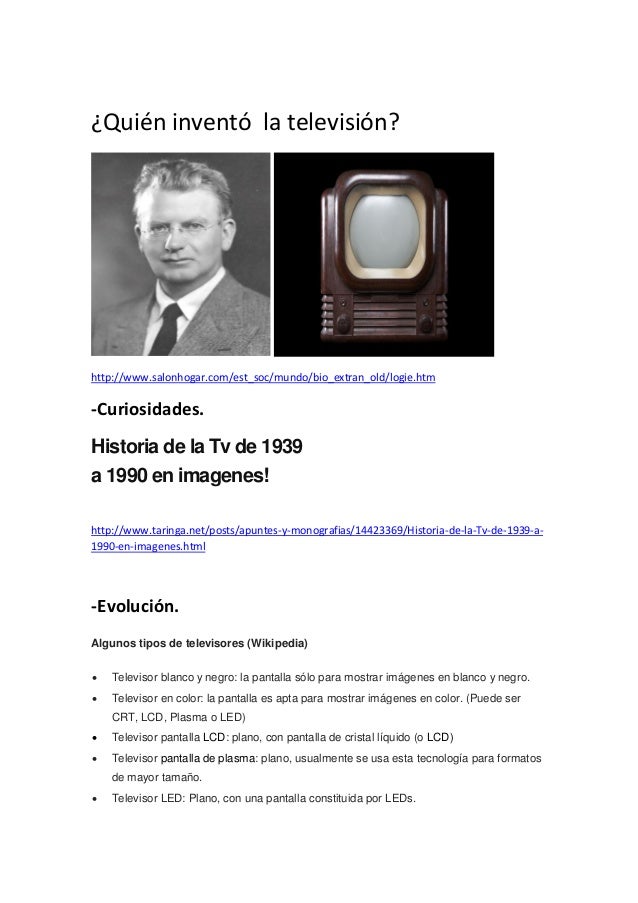 Quien Invento La Television Como Cuando Y Donde Nacio Images Quien Invento La Television Como Cuando Y Donde Nacio Images