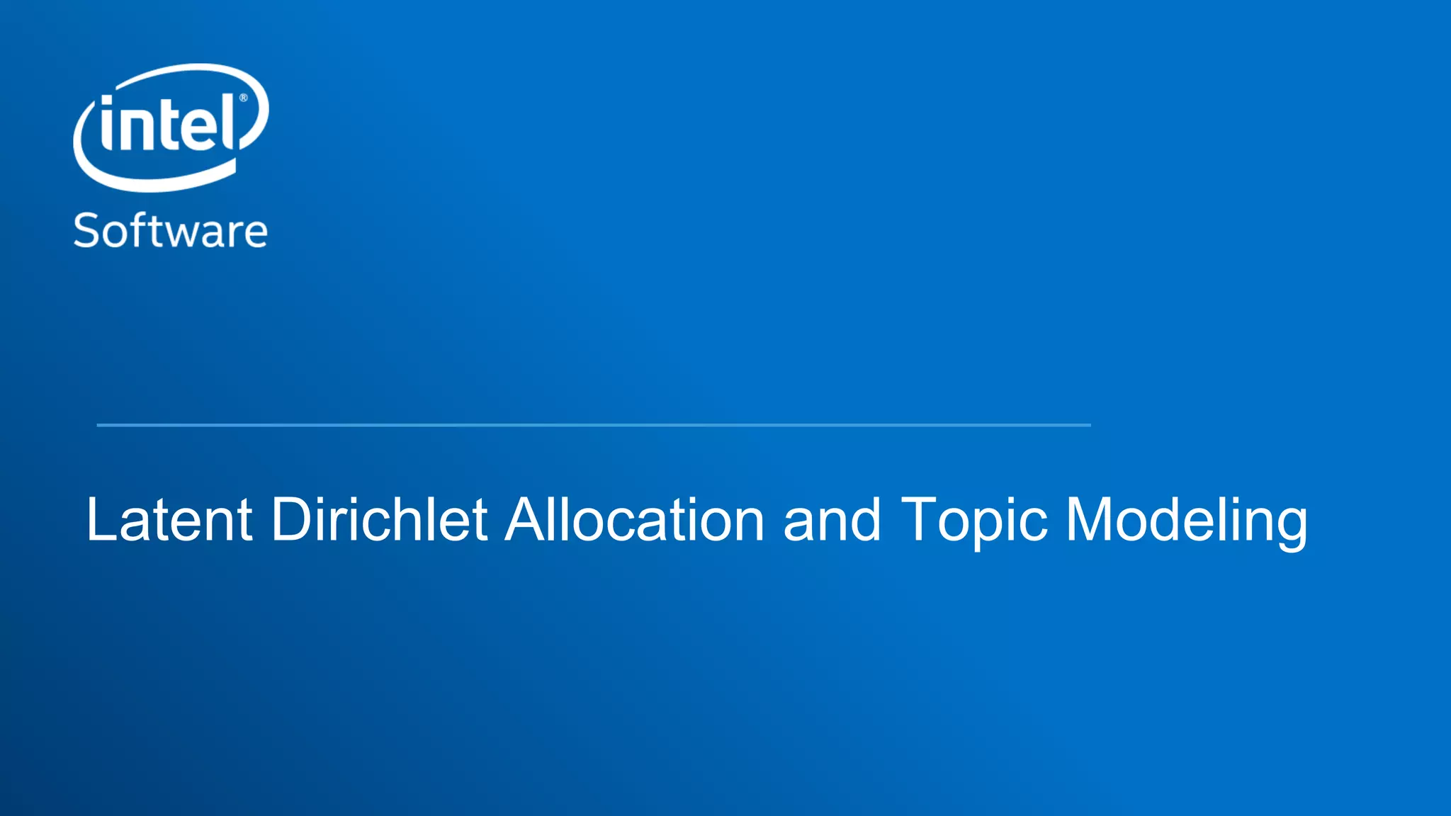 Latent Dirichlet Allocation and Topic Modeling
 