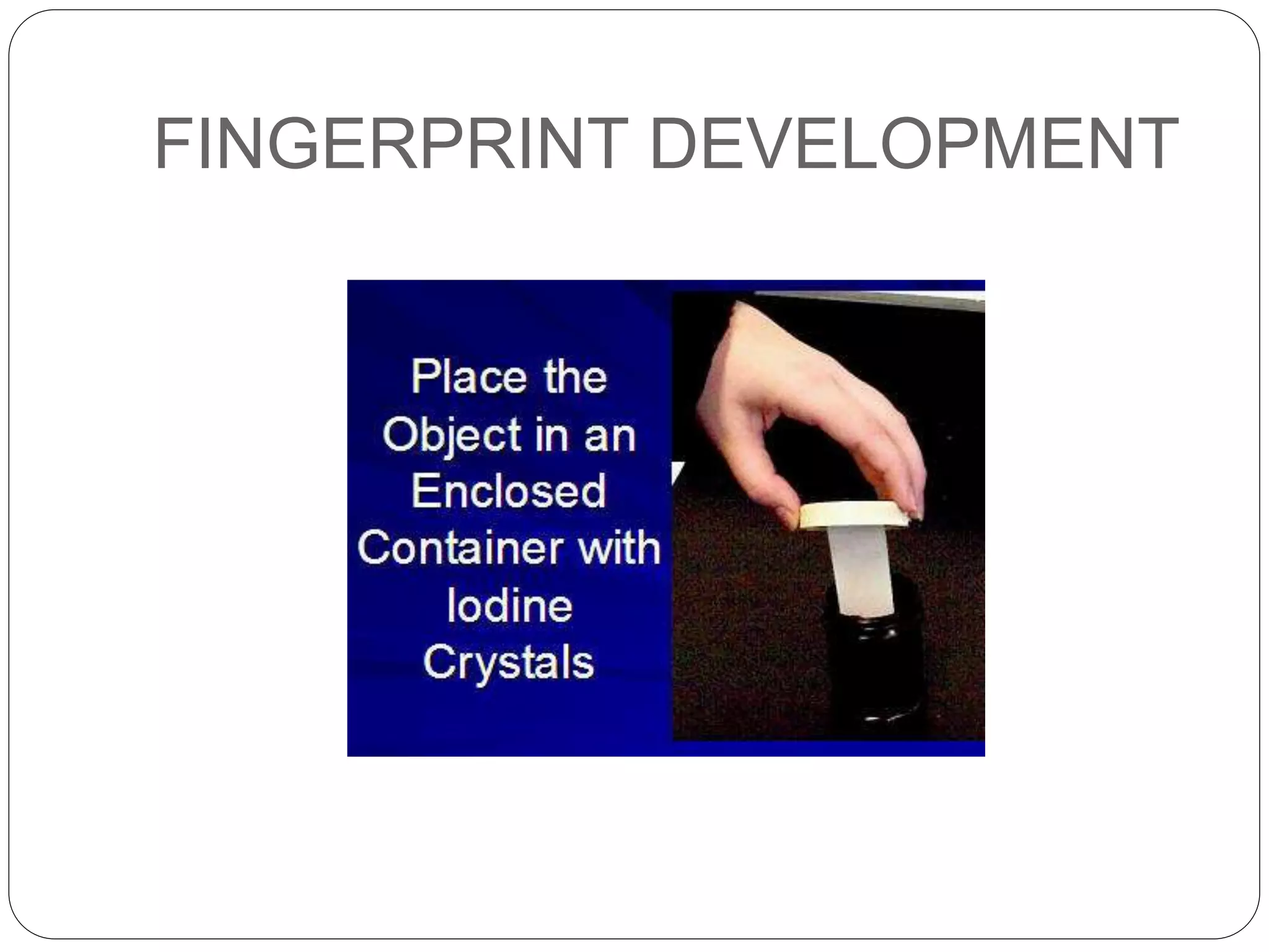 Latent fingerprint development | PPT