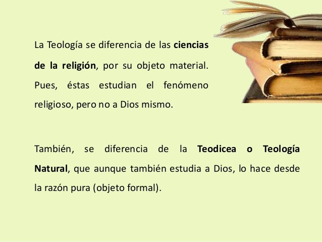 La teología como estudio de dios