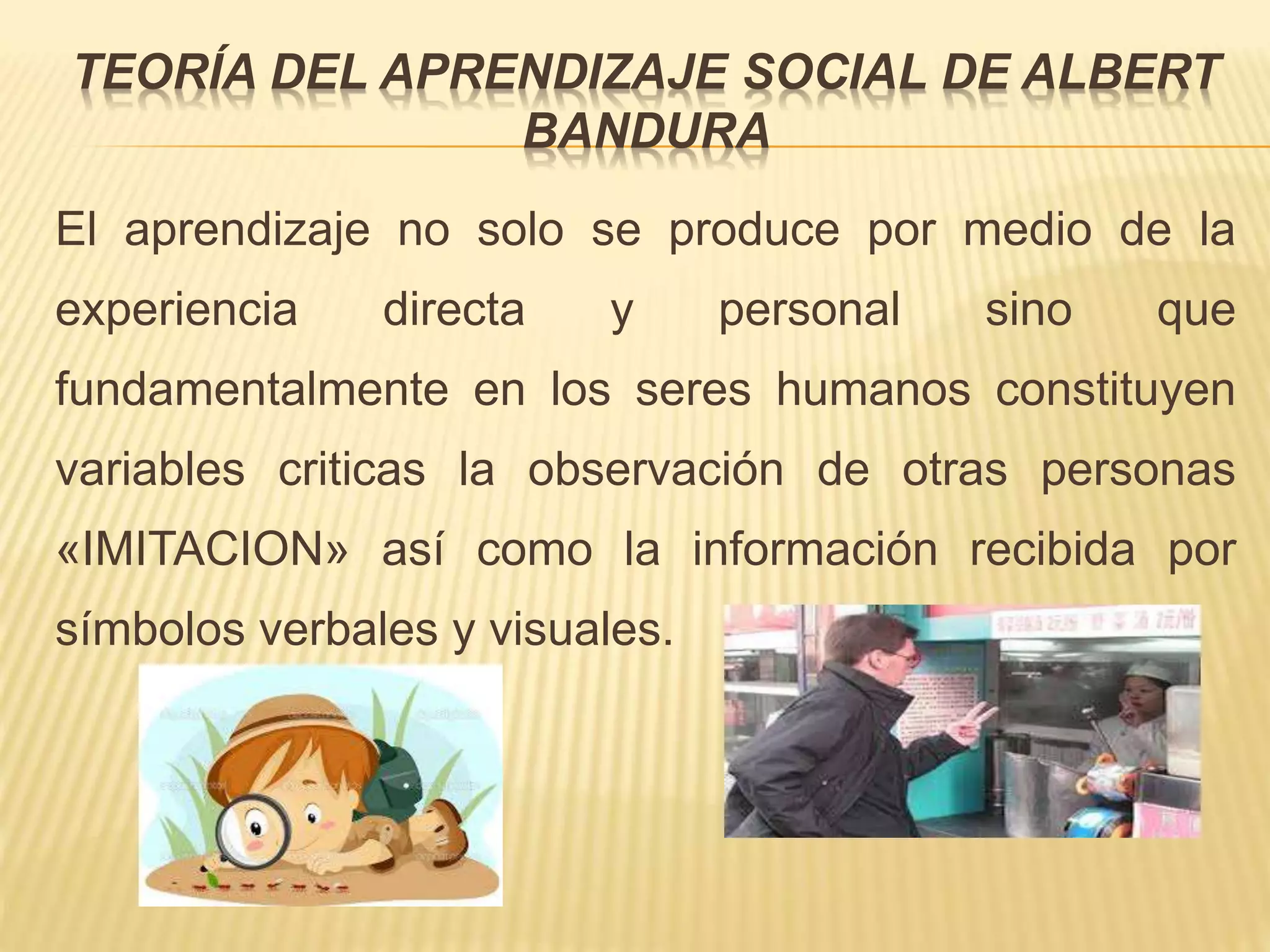 La teoría del aprendizaje social de albert bandura | PPTX