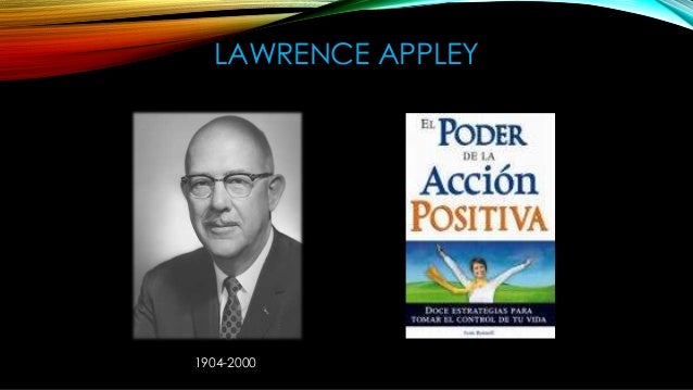 Lawrence Appley Aportaciones A La Administracion