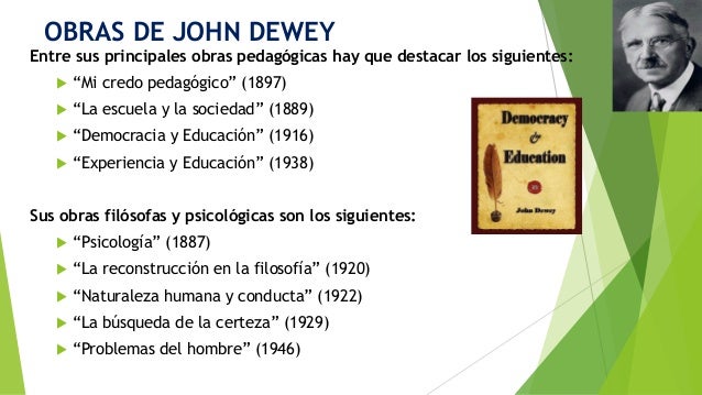 La teoría educativa de john dewey