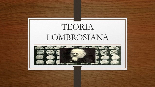 Teoria lombrosiana