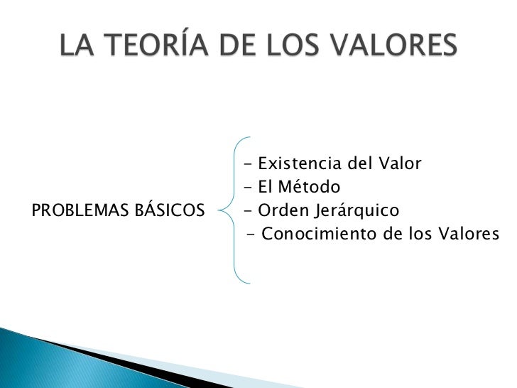 La Teoria de los Valores.ppt La Teoria de los Valores.ppt