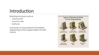 Comprehensive Analysis of Lateral Earth Pressure and Retaining Wall ...