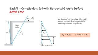 Comprehensive Analysis of Lateral Earth Pressure and Retaining Wall ...