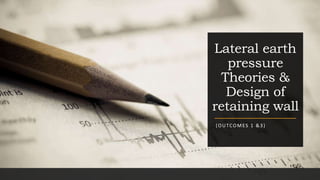 Lateral earth pressure Theories & Design of retaining.pptx