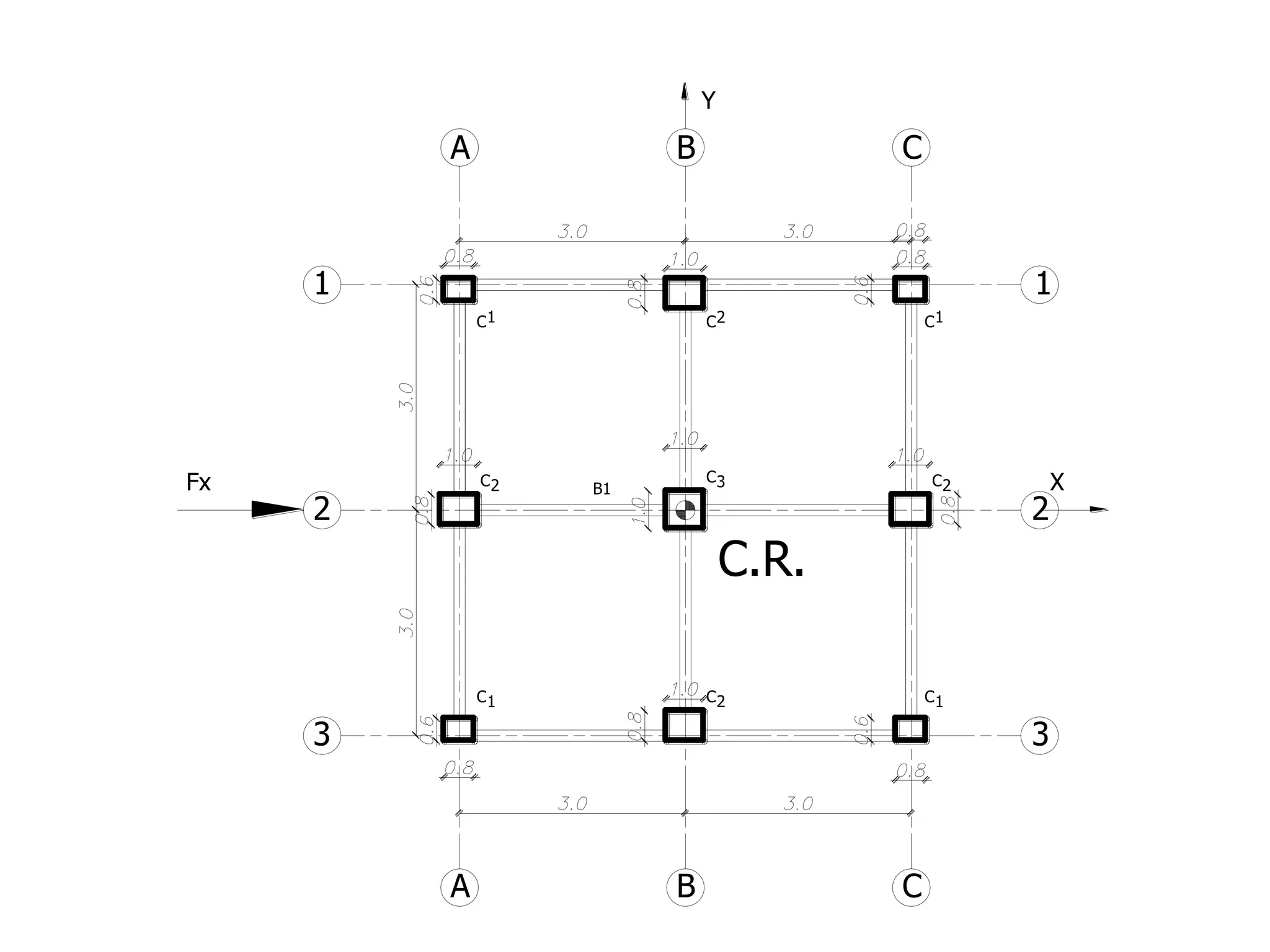 1C
A
3
Fx
2
2C
1
A
C1
X
3
2
1
23C
C.R.
C2
Y
B
B
B1
2C
1C
C
C
C
C1
 